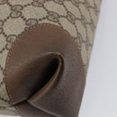 GUCCI GG Supreme Web Sherry Line Bag PVC Brown Gold 002 904 0131 Auth 213607-14