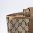 GUCCI GG Supreme Web Sherry Line Bag PVC Brown Gold 002 904 0131 Auth 213607-15
