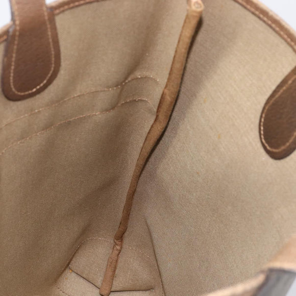 GUCCI GG Supreme Web Sherry Line Bag PVC Brown Gold 002 904 0131 Auth 213607