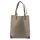 GUCCI GG Supreme Web Sherry Line Bag PVC Brown Gold 002 904 0131 Auth 213607-3