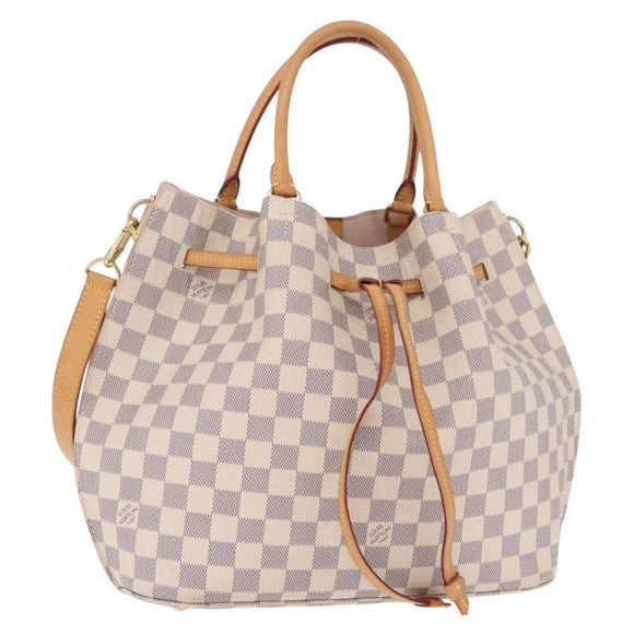 LOUIS VUITTON Damier Azur Giroratta Hand Bag N41579 LV Auth 213610V