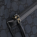 GUCCI GG Canvas Shoulder Bag Black Gold 001 4198 Auth 213611V-22