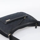 GUCCI GG Canvas Shoulder Bag Black Gold 001 4198 Auth 213611V-6