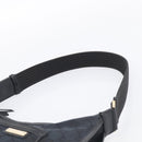 GUCCI GG Canvas Shoulder Bag Black Gold 001 4198 Auth 213611V-8