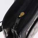 GUCCI GG Supreme Sherry Line Shoulder Bag PVC Navy Gold 02 14 013 Auth 213612-15