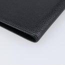 CHANEL Long Wallet Caviar Skin Black Gold CC Auth 213613V-11