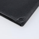 CHANEL Long Wallet Caviar Skin Black Gold CC Auth 213613V-13