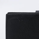 CHANEL Long Wallet Caviar Skin Black Gold CC Auth 213613V-4