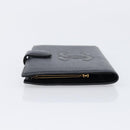 CHANEL Long Wallet Caviar Skin Black Gold CC Auth 213613V-7