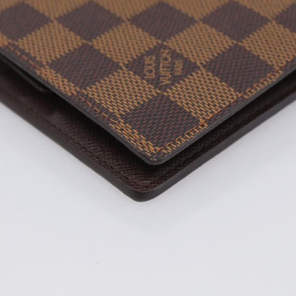 LOUIS VUITTON Damier Ebene Portefeuille Marco Wallet N61675 LV Auth 213616V