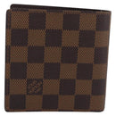 LOUIS VUITTON Damier Ebene Portefeuille Marco Wallet N61675 LV Auth 213616V-3