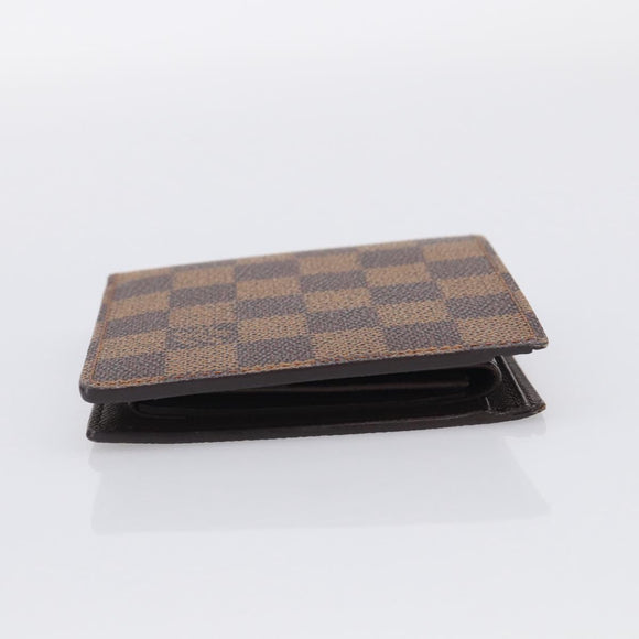 LOUIS VUITTON Damier Ebene Portefeuille Marco Wallet N61675 LV Auth 213616V