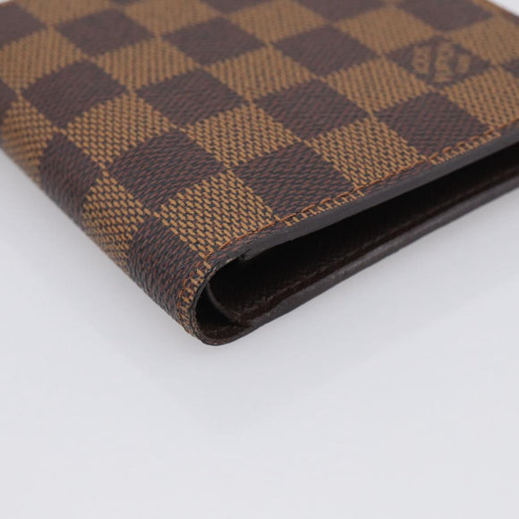 LOUIS VUITTON Damier Ebene Portefeuille Marco Wallet N61675 LV Auth 213616V