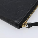 LOUIS VUITTON Empreinte Portefeuille Clemence Wallet Black M60171 Auth 213624V-10