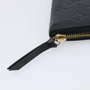 LOUIS VUITTON Empreinte Portefeuille Clemence Wallet Black M60171 Auth 213624V-12