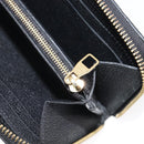 LOUIS VUITTON Empreinte Portefeuille Clemence Wallet Black M60171 Auth 213624V-17