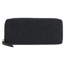 LOUIS VUITTON Empreinte Portefeuille Clemence Wallet Black M60171 Auth 213624V-2