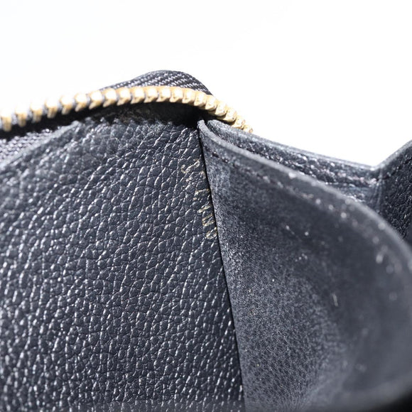 LOUIS VUITTON Empreinte Portefeuille Clemence Wallet Black M60171 Auth 213624V