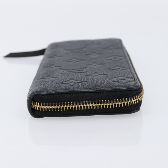 LOUIS VUITTON Empreinte Portefeuille Clemence Wallet Black M60171 Auth 213624V