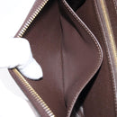 LOUIS VUITTON Monogram Empreinte Zippy Long Wallet Dark Brown M60548 Auth 213628-16