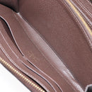 LOUIS VUITTON Monogram Empreinte Zippy Long Wallet Dark Brown M60548 Auth 213628-17