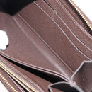 LOUIS VUITTON Monogram Empreinte Zippy Long Wallet Dark Brown M60548 Auth 213628-22