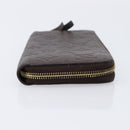 LOUIS VUITTON Monogram Empreinte Zippy Long Wallet Dark Brown M60548 Auth 213628-4