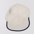 Miu Miu Drill Baseball Cap Canvas White Auth 213629V-11