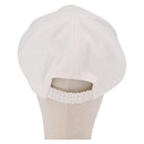 Miu Miu Drill Baseball Cap Canvas White Auth 213629V-3