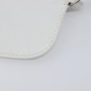 Balenciaga Le Cagole Coin Purse Leather White Auth 213631V-10