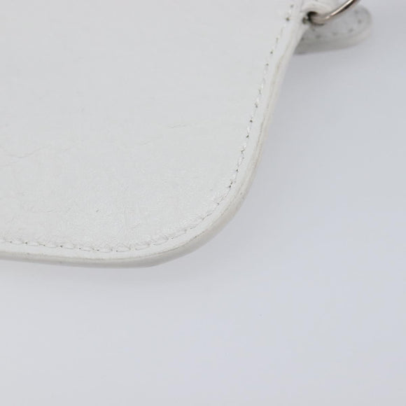 Balenciaga Le Cagole Coin Purse Leather White Auth 213631V