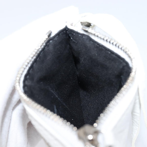 Balenciaga Le Cagole Coin Purse Leather White Auth 213631V