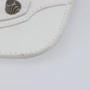 Balenciaga Le Cagole Coin Purse Leather White Auth 213631V-8