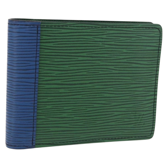 LOUIS VUITTON Epi Portefeuille Multipull Wallet Red Green M68805 LV Auth 213632M