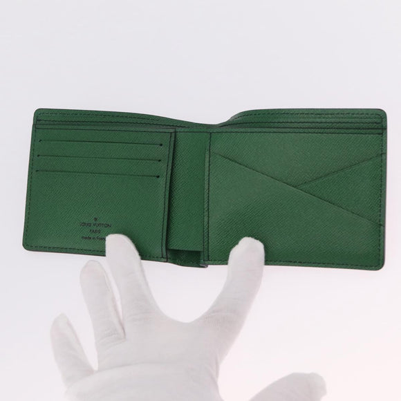 LOUIS VUITTON Epi Portefeuille Multipull Wallet Red Green M68805 LV Auth 213632M