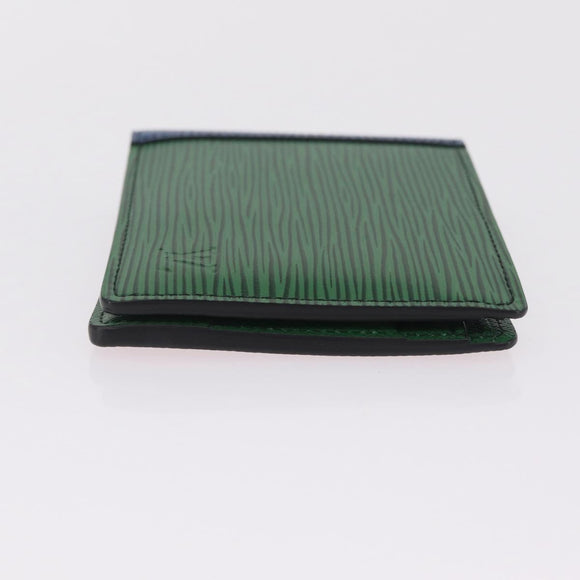 LOUIS VUITTON Epi Portefeuille Multipull Wallet Red Green M68805 LV Auth 213632M
