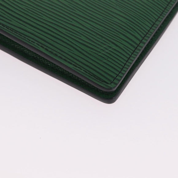 LOUIS VUITTON Epi Portefeuille Multipull Wallet Red Green M68805 LV Auth 213632M