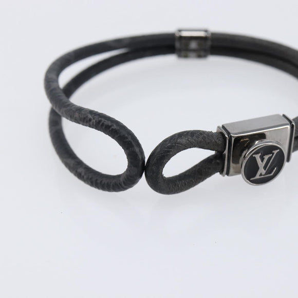 LOUIS VUITTON Monogram Eclipse Loop It Bracelet M6780D LV Auth 213642M