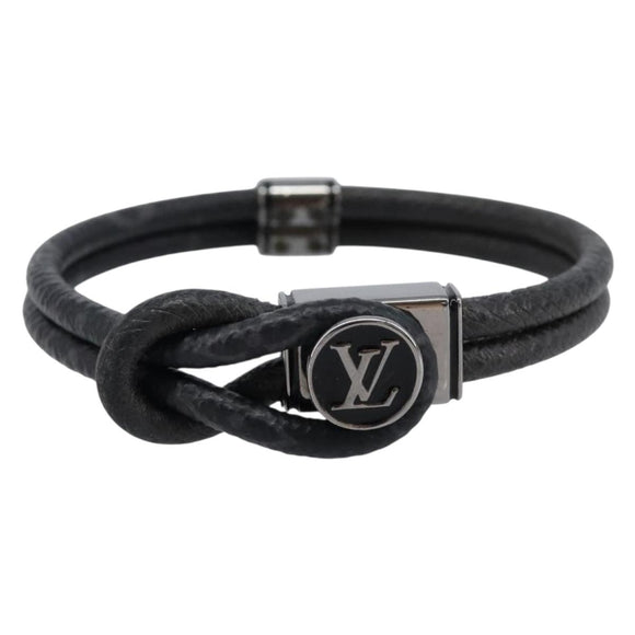 LOUIS VUITTON Monogram Eclipse Loop It Bracelet M6780D LV Auth 213642M