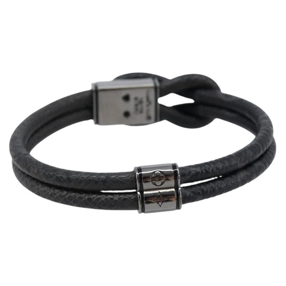 LOUIS VUITTON Monogram Eclipse Loop It Bracelet M6780D LV Auth 213642M