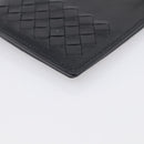 Bottega Veneta INTRECCIATO Wallet Leather Black Auth 213643A-11