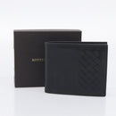 Bottega Veneta INTRECCIATO Wallet Leather Black Auth 213643A-20