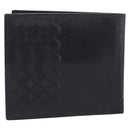 Bottega Veneta INTRECCIATO Wallet Leather Black Auth 213643A-3