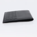 Bottega Veneta INTRECCIATO Wallet Leather Black Auth 213643A-6