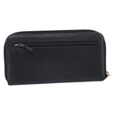 CHANEL Long Wallet Caviar Skin Black Gold CC Auth 213644V-3