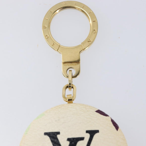 LOUIS VUITTON Monogram Multicolor Astropill Charm White M51911 LV Auth 213645