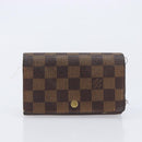 LOUIS VUITTON Damier Graphite Ebene Azur Wallet 3 Set LV Auth 213646-11