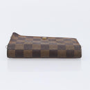 LOUIS VUITTON Damier Graphite Ebene Azur Wallet 3 Set LV Auth 213646-14