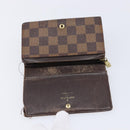 LOUIS VUITTON Damier Graphite Ebene Azur Wallet 3 Set LV Auth 213646-18