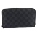 LOUIS VUITTON Damier Graphite Ebene Azur Wallet 3 Set LV Auth 213646-2